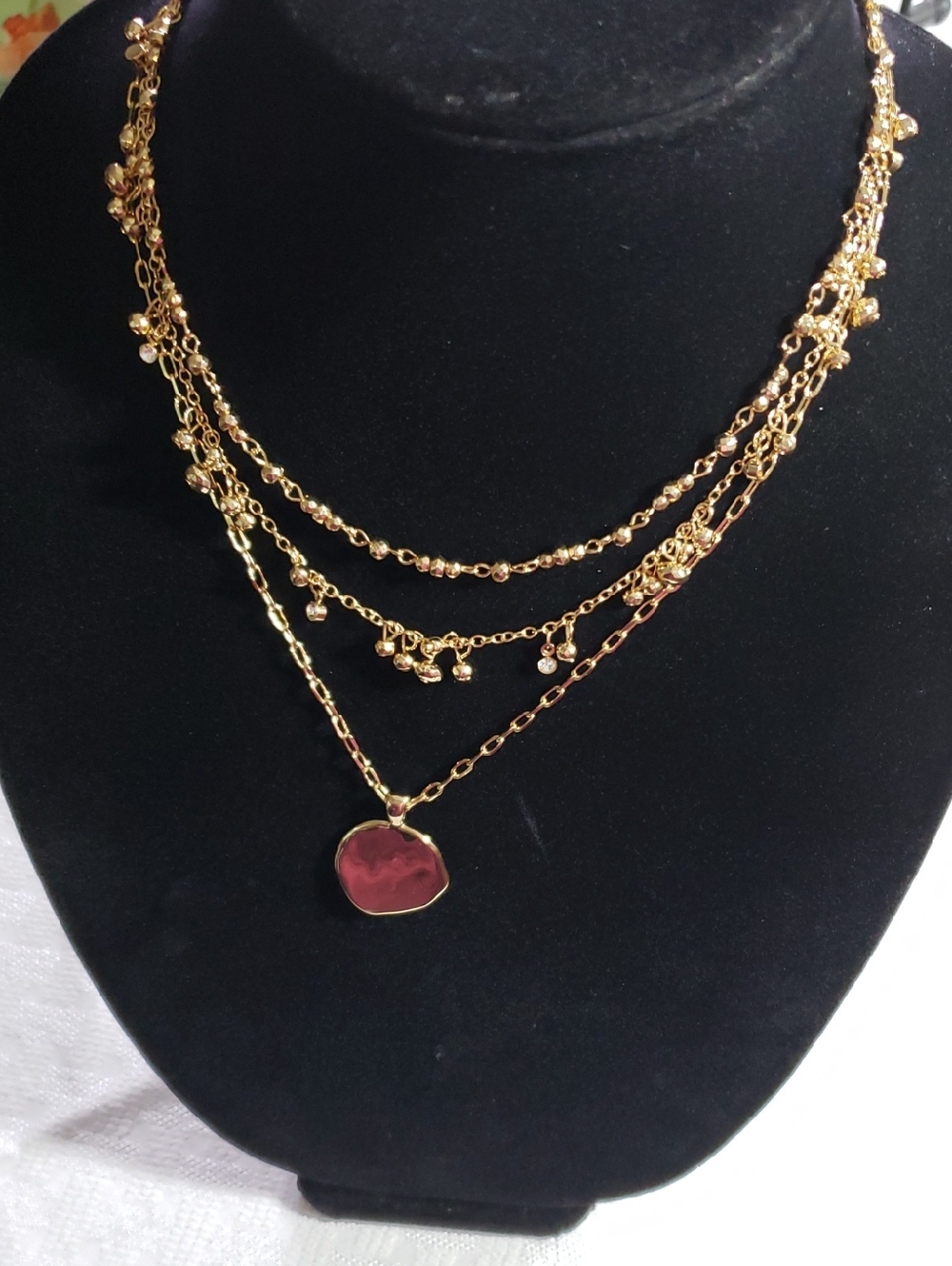 Style & Co. Gold 3 Strand Necklace NWT